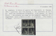 00901 Italien - Altitalienische Staaten: Toscana: 1857, 1 Q., Black, Block Of Four, Used, Slight Crease Th - Toscane