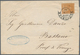 00906 Italien - Altitalienische Staaten: Toscana: 1857: 1 Soldo Orange Brown On Letter From Florence To Ba - Toskana