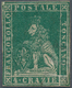 00911 Italien - Altitalienische Staaten: Toscana: 1857/59: 4 Crazie Green, Mint With Original Gum, Repaire - Toskana