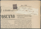 00917 Italien - Altitalienische Staaten: Toscana: 1860: Provisorial Government, 1 Cent. Violett Brown Tied - Tuscany