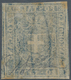 00921 Italien - Altitalienische Staaten: Toscana: 1860, Provisional Government, 20 Cents Blue, Mint With O - Toscane