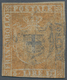 00929 Italien - Altitalienische Staaten: Toscana: 1860: Provisorial Government, 3 Lire Yellow Ocher, Unuse - Toscane