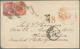 00943 Italien: 1866 (7 Sept): Small Cover From Firenze (Florence) To Philadelphia Franked With 40 C Carmin - Storia Postale