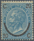 00945 Italien: 1865, 20 Cents On 15 Cents Blue "horseshoe", Second Type, Excellent Centered, MNH. Certific - Marcofilie