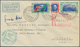 00971 Italien: 1933, Mass Flight Triptych 5.25 + 44.75 L. "I-ROVI" On Well Preserved Registered Letter ROM - Poststempel