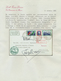 00973 Italien: 1933, Mass Flight Triptych 5.25 + 44.75 L. "I-ARAM" On Well Preserved Registered Letter ROM - Poststempel