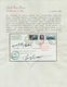 00975 Italien: 1933, Mass Flight Triptych 5.25 + 44.75 L. "I-VERC" On Well Preserved Registered Letter ROM - Marcofilie