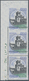 00989 Italien: 1980, 1000 Lira Polychrome, "Castello Di Montagnana", COLOR ERROR "Celestial Castle", Verti - Marcofilie