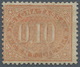 01005 Italien - Portomarken: 1869, 10 Cents Brown Orange, Mint With Gum; Certified By Guglielmo Oliva (196 - Postage Due