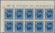 01062 Italienisch-Somaliland: 1932, 25 L Blue "lioness", Perforation 14, Corner Block Of 10 With Margin Im - Somalia