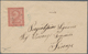 01073 San Marino - Stempel: 1863: Precursors, 2 Cents Brick Red, Turin Printing, Tied By Blue Double Circl - Lettres & Documents