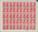 01102 Ägäische Inseln: 1934, Aegean Islands. Lot With 6 Different, Complete Sheets Of 50 Stamps Each: 20c - Egeo