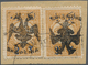 01104 Albanien: 1913, Double Headed Eagle Overprints, 2pa. On 5pa. Ocre, Two Copies Of Fresh Colour And We - Albanië