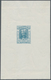 01110 Albanien: 1914. Lot Of 3 Imperforate Single Printings For Unissued Stamp "25 Q Wilhelm" In Blue, Red - Albanien