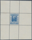 01111 Albanien: 1914. Lot Of 3 Perforated Single Printings For Unissued Stamp "5 Q Wilhelm" In Blue, Green - Albanië