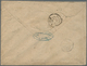01113 Belgien: 1867. Envelope Addressed To France Bearing Yvert 18, 20c Ultramarine And Yvert 20, 40c Rose - Andere & Zonder Classificatie