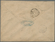 01113 Belgien: 1867. Envelope Addressed To France Bearing Yvert 18, 20c Ultramarine And Yvert 20, 40c Rose - Sonstige & Ohne Zuordnung