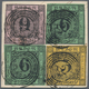 01124 Baden - Marken Und Briefe: 1851, Ziffern Erstauflage 3 Kr. Auf Orangegelb, 2x 6 Kr. Auf Blaugrün Und - Other & Unclassified