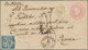01138 Baden - Marken Und Briefe: 1868, GA-Umschlag 3 Kr.+7 Kr. Freiburg Und Brief 3 Kr.+7 Kr. Heidelberg I - Autres & Non Classés