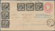 01140 Baden - Ganzsachen: 1864, GA-Umschlag 3 Kr. Rosa Mit ZWEI DREIERSTREIFEN 1 Kr. Schwarz Von "HEIDELBE - Other & Unclassified