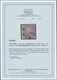 01151 Bayern - Marken Und Briefe: 1849, Schwarzer Einser 1 Kr. Schwarz, Platte 1 Mit Seltenem Fingerhutste - Autres & Non Classés