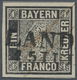 01165 Bayern - Marken Und Briefe: 1849, Schwarzer Einser 1 Kr. Schwarz Platte 1 Mit Klarem L2 "LANDSHUT 15 - Other & Unclassified