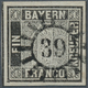 01172 Bayern - Marken Und Briefe: 1849, Schwarzer Einser 1 Kr. Grauschwarz, Platte 1 Mit Plattenfehler XLV - Sonstige & Ohne Zuordnung