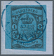 01220 Oldenburg - Marken Und Briefe: 1859/61: 1 Gr. Schwarz Auf Grauultramarin (indigo), Farbfrisch, Unten - Oldenbourg