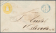 01234 Oldenburg - Ganzsachen: 1861, Ganzsachen Umschlag 3 Groschen Gelb Mit ERSTTAGSSTEMPEL "OLDENBURG 1.1 - Oldenburg