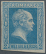 01236 Preußen - Marken Und Briefe: 1857, 2 Silbergroschen Mattblau, DÜNNES PAPIER, Ungebraucht. Allseits V - Andere & Zonder Classificatie