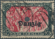 01312A Danzig: 1921: 5 Mark Mit KOPFSTEHENDEM Aufdruck DANZIG, Entwertet «DANZIG 1 K 26.5.21» Mit Obligator - Sonstige & Ohne Zuordnung
