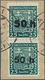 01317 Sudetenland - Asch: 1938, Freimarke 25 H Mit Beiden Aufdrucken Fett Und Dünn Im Senkrechten Paar Auf - Région Des Sudètes