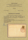 01374 Sudetenland - Reichenberg - Ganzsachen: 1938, 50 H. Ganzsachen-Fragekarten-UNIKAT (!) Mit Handstempe - Autres & Non Classés