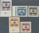 01376 Sudetenland - Rumburg: 1938, Zeitungsmarken Mit Handstempelaufdrucken Und Postfrischer Originalgummi - Sudetenland