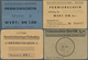 01418 KZ-Post: 1940/1944, Sammlung Mit Ca. 80 Wertmarken Und Ca. 20 Geldscheinen Aus Konzentrationslagern - Briefe U. Dokumente