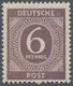 01419 Alliierte Besetzung - Gemeinschaftsausgaben: 1946, Freimarke 6 Pfg. Ziffer Schwarzviolett, Postfrisc - Sonstige & Ohne Zuordnung