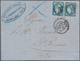 01436 Frankreich: 1849-1870's "FRENCH POSTAL HISTORY": Collection Of More Than 30 Special, Attractive, Sca - Gebruikt