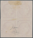 01455 Frankreich: 1849/1850, Ceres, Imperforate Proof Block Of Four In Carmine, Without Inscriptions, Very - Gebraucht