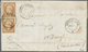 01460 Frankreich: 1853, HAUTE SAVOIE, 10 C Bister On Yellowish, Type I, Two Singles With Clear To Large Ma - Gebraucht