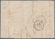 01467 Frankreich: 1853, 1 F Carmine, Full Margins At All Sides, Tied By Roller Cancel With Large Dots (rou - Oblitérés