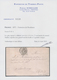 01479 Frankreich: 1870, 4 C Grey, Report 1, Huge Margins Including A Wide Sheet Margin At Left, Tied By Do - Oblitérés