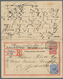 01490 Gibraltar: Deutsches Reich - Ganzsachen - 1890, 10 Pfg Reply Stationery Double Attached Card, Uprate - Gibraltar