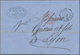 01497 Griechenland: 1869: Stampless Folded Letter With Full Content From Athens To Lyon, Transported On Pa - Lettres & Documents