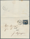 01499 Griechenland: 1875/80: 20 Lepta Deep Blue On Cream With Figures On Reverse In Ultramarine, Variety F - Briefe U. Dokumente