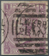 01506 Großbritannien: 1867: 6 D Lilac, Watermark Spray, Plate 6, Lettered "KI", IMPERFORATED, Large Margin - Sonstige & Ohne Zuordnung