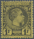 01541 Monaco: 1885, 1 F Black On Yellow Charles III, VF Mint Hinged Condition. Certificate Raybaudi. CV ?2 - Neufs