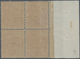 01544 Monaco: 1919, War Orphans, 5fr.+5fr. Red, Left Marginal Block Of Four, Unmounted Mint (left Stamps V - Ungebraucht