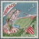 01547 Monaco: 1963, French Champion "AS Monaco", 0.04fr. Without Surcharge, Not Issued, Unmounted Mint, Ce - Ongebruikt