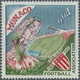 01547 Monaco: 1963, French Champion "AS Monaco", 0.04fr. Without Surcharge, Not Issued, Unmounted Mint, Ce - Neufs