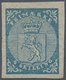 01548 Norwegen: 1855, Coat Of Arms 4 Sk. Blue, Fresh Colour And Large Margins All Around, Unused With Orig - Ongebruikt